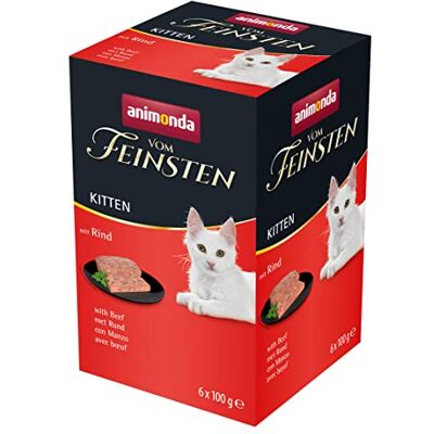 Animonda vom Feinsten Kitten 6 x 100g - Nourriture humide pour chatons Animonda vom Feinsten Kitten 6 x 100g - Nourriture humide pour chatons