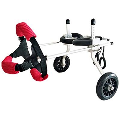 NEDOES Poussettes pour chiens, harnais de mobilité pour fauteuil roulant pour chien, fauteuil roulant à Support arrière, chariot réglable en acier inoxydable pour animaux de compagnie (X) NEDOES Poussettes pour chiens, harnais de mobilité pour fauteuil roulant pour chien, fauteuil roulant à Support arrière, chariot réglable en acier inoxydable pour animaux de compagnie (X)