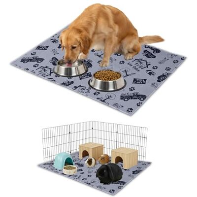NEO SOLVO Tapis Géant XXL 120 x 160 cm Absorbant Imperméable Anti Dérapant pour Chien, Lapin, Cochon d'Inde, Chat Apprentissage de la Propreté Cuisine Devant la Litière Fond de Cage NEO SOLVO Tapis Géant XXL 120 x 160 cm Absorbant Imperméable Anti Dérapant pour Chien, Lapin, Cochon d'Inde, Chat Apprentissage de la Propreté Cuisine Devant la Litière Fond de Cage