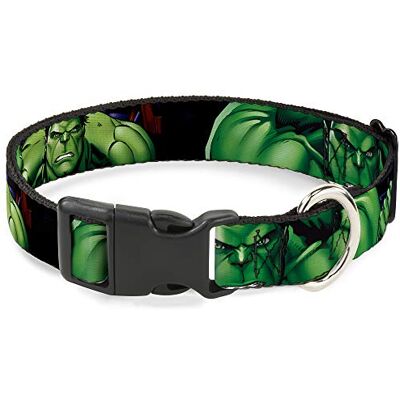 Buckle-Down Marvel Hulk Collier pour Chien en Plastique avec Clip en Gros Plan 38 à 66 cm 2,5 cm Buckle-Down Marvel Hulk Collier pour Chien en Plastique avec Clip en Gros Plan 38 à 66 cm 2,5 cm