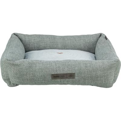 Trixie Lit pour chien Viviana 37542-100 x 70 cm Bleu/gris Lit douillet carré avec housse en velours doux Panier pour chien de grande taille Coussin fermement intégré Fond antidérapant Trixie Lit pour chien Viviana 37542-100 x 70 cm Bleu/gris Lit douillet carré avec housse en velours doux Panier pour chien de grande taille Coussin fermement intégré Fond antidérapant