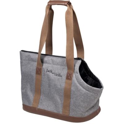JACK AND VANILLA JV BIZOU Draagtas Grijs/Bruin-41x21x31cm JACK AND VANILLA JV BIZOU Draagtas Grijs/Bruin-41x21x31cm