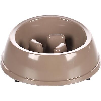 FLAMINGO EETPOT MANGI SLOW FEEDER TAUPE MELAMINE 225ML FLAMINGO EETPOT MANGI SLOW FEEDER TAUPE MELAMINE 225ML