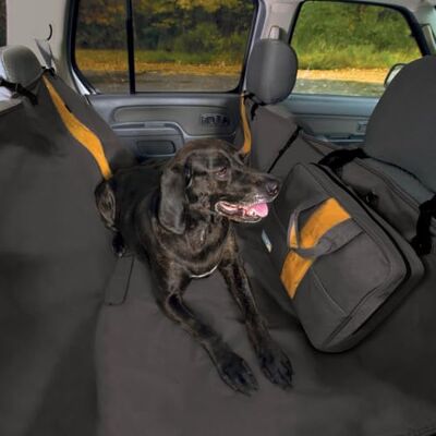 Kurgo Hamac de banquette arrière Wander pour chien, Étanche et anti-déchirure, 140 x 142 cm, Noir Kurgo Hamac de banquette arrière Wander pour chien, Étanche et anti-déchirure, 140 x 142 cm, Noir