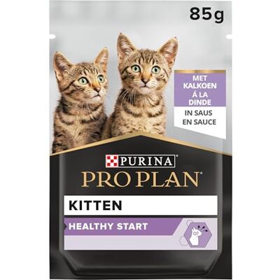 Pro Plan Purina Healthy Start Chaton Dinde en Sauce Pochon de 85 g Nourriture Chaton Saveur Dinde en Sauce Favorise une bonne croissance cérébrale et de la vision Repas Chaton Pro Plan Purina Healthy Start Chaton Dinde en Sauce Pochon de 85 g Nourriture Chaton Saveur Dinde en Sauce Favorise une bonne croissance cérébrale et de la vision Repas Chaton