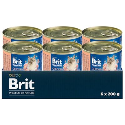 Brit Premium Pâté Chat Saveur Poulet & Riz en Sauce 6 x 200 g Brit Premium Pâté Chat Saveur Poulet & Riz en Sauce 6 x 200 g