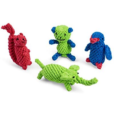 Petface Toyz 4 Figurines en Corde Jouet Chien Petface Toyz 4 Figurines en Corde Jouet Chien