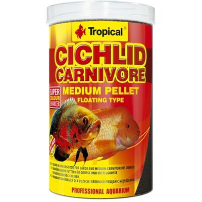 Tropical Cichlid Carnivore Medium Pellet - Nourriture pour poissons Tropical Cichlid Carnivore Medium Pellet - Nourriture pour poissons