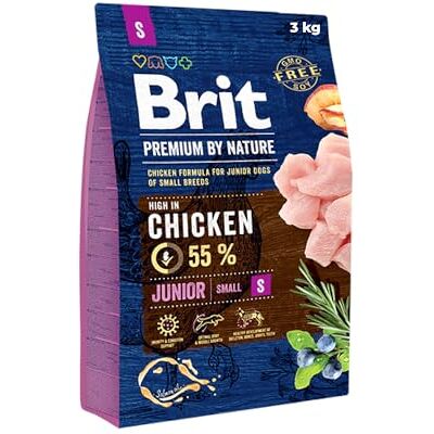 Brit Premium By Nature Poulet Petit Junior - Nourriture sèche pour chiens - 3 kg Brit Premium By Nature Poulet Petit Junior - Nourriture sèche pour chiens - 3 kg