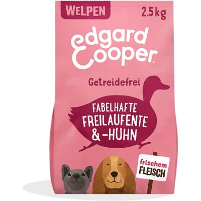 Edgard & Cooper Nourriture sèche pour chiots (canard et poulet, 2,5 kg), nourriture sèche, sans céréales, ingrédients naturels et viande fraîche, pleine d'acides aminés essentiels Edgard & Cooper Nourriture sèche pour chiots (canard et poulet, 2,5 kg), nourriture sèche, sans céréales, ingrédients naturels et viande fraîche, pleine d'acides aminés essentiels