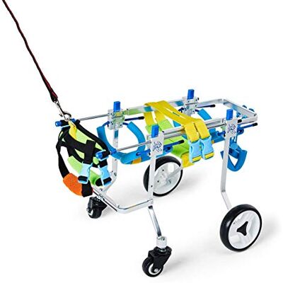 NEDOES Harnais de levage pour chien, fauteuil roulant, chariot à support complet, rééducation des pattes avant et arrière pour chats handicapés, changement de vie pour les animaux à mobilité réduite NEDOES Harnais de levage pour chien, fauteuil roulant, chariot à support complet, rééducation des pattes avant et arrière pour chats handicapés, changement de vie pour les animaux à mobilité réduite