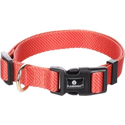 FLAMINGO Collier Noekie Orange M 40-55cm x 20mm Réglable en continu avec Boucle à clic FLAMINGO Collier Noekie Orange M 40-55cm x 20mm Réglable en continu avec Boucle à clic