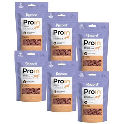 Record Snack monoprotéique naturel pour chiens au canard, lot de 6 x 75 g. Pinces hypoallergéniques, sans grains. Énergie et bien-être intestinal, sans colorants ni sucres Record Snack monoprotéique naturel pour chiens au canard, lot de 6 x 75 g. Pinces hypoallergéniques, sans grains. Énergie et bien-être intestinal, sans colorants ni sucres