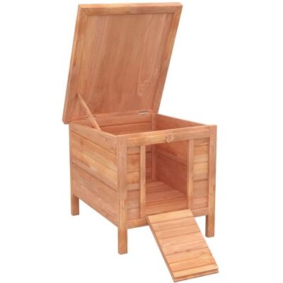 Pawhut Clapier à lapin avec Toit Étanche 51L x 42l x 43H cm Naturel et Vert Pawhut Clapier à lapin avec Toit Étanche 51L x 42l x 43H cm Naturel et Vert