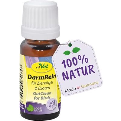cdVet DarmRein 10 ml – Complément alimentaire pour oiseaux d'ornement et exotiques avec extraits naturels d'herbes cdVet DarmRein 10 ml – Complément alimentaire pour oiseaux d'ornement et exotiques avec extraits naturels d'herbes