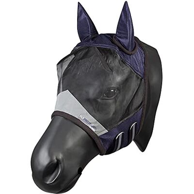 PFIFF 102943 Masque anti-mouches avec protection UV pour cheval Bleu foncé PFIFF 102943 Masque anti-mouches avec protection UV pour cheval Bleu foncé