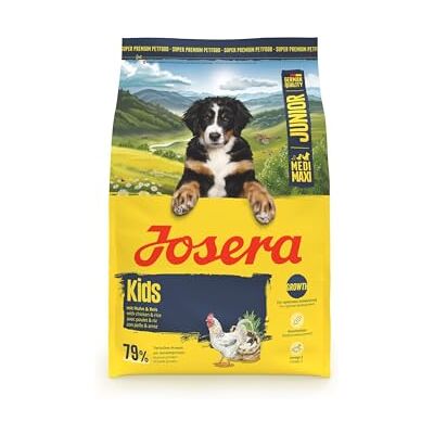 Josera Junior Kids Poulet & Riz (1 x 3 kg) Nourriture sèche de qualité supérieure pour chiens en croissance de grands chiens Pour l'élevage et un approvisionnement optimal de grands chiots à Josera Junior Kids Poulet & Riz (1 x 3 kg) Nourriture sèche de qualité supérieure pour chiens en croissance de grands chiens Pour l'élevage et un approvisionnement optimal de grands chiots à
