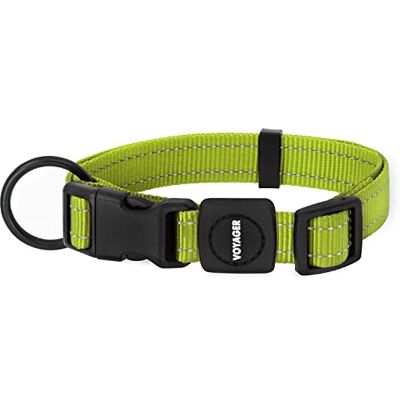 Best Pet Supplies Collier pour chien réfléchissant avec longueur réglable, boucle résistante et laisse résistante avec anneau en D pour entraînement, marche, jogging, accessoire pour petites races, Best Pet Supplies Collier pour chien réfléchissant avec longueur réglable, boucle résistante et laisse résistante avec anneau en D pour entraînement, marche, jogging, accessoire pour petites races,