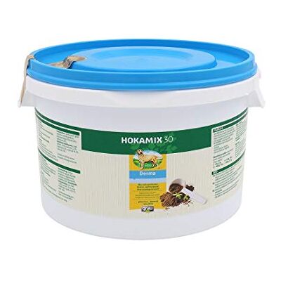Grau HOKAMIX30 Derma, pour les problèmes de peau, pour un pelage brillant et une peau saine, avec chardon-Marie et Chlorelle (1 x 1,5 kg), complément alimentaire pour chien Grau HOKAMIX30 Derma, pour les problèmes de peau, pour un pelage brillant et une peau saine, avec chardon-Marie et Chlorelle (1 x 1,5 kg), complément alimentaire pour chien