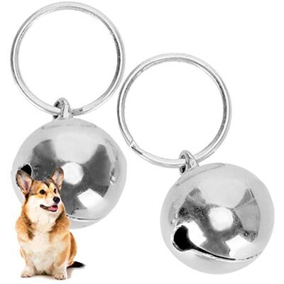 Sxhlseller 2 pièces clochettes en cuivre anti-perte de rouille paire de clochettes portatives en laiton pour chat et chien pour sauver les oiseaux et la faune(silver) Sxhlseller 2 pièces clochettes en cuivre anti-perte de rouille paire de clochettes portatives en laiton pour chat et chien pour sauver les oiseaux et la faune(silver)