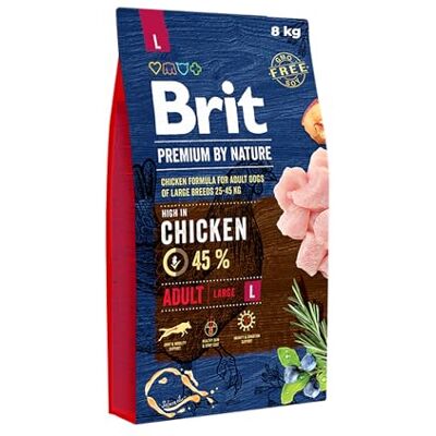 Brit Premium by Nature Chicken Large Adult – Nourriture sèche pour chien – 8 kg Brit Premium by Nature Chicken Large Adult – Nourriture sèche pour chien – 8 kg
