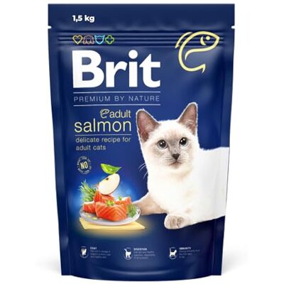 Brit Nourriture pour chat Premium by Nature Adulte Saumon 1,5 Kg Brit Nourriture pour chat Premium by Nature Adulte Saumon 1,5 Kg