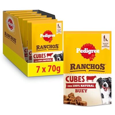 PEDIGREE Cubes de Bœuf Naturel & Avoine - Complément Alimentaire pour Chiens PEDIGREE Cubes de Bœuf Naturel & Avoine - Complément Alimentaire pour Chiens
