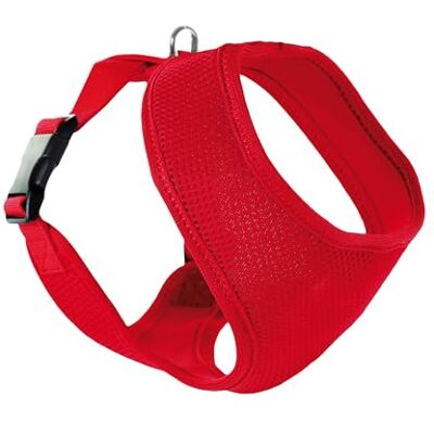 Record Best Friend Harnais Fastdog pour chiens en nylon Matériau souple, flexible et respirant Idéal pour les promenades et les activités de plein air Rouge, cou 28-33, poitrine 41-48 cm Record Best Friend Harnais Fastdog pour chiens en nylon Matériau souple, flexible et respirant Idéal pour les promenades et les activités de plein air Rouge, cou 28-33, poitrine 41-48 cm