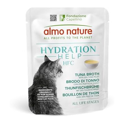 Almo Nature Cat Hydration Help 24x50g - Bouillon de thon Almo Nature Cat Hydration Help 24x50g - Bouillon de thon