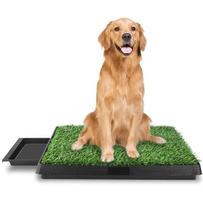 Sailnovo Toilettes pour chien idéales pour les chiots et les chiens âgés Dimensions intérieures et extérieures : 63 x 50 x 7 cm Sailnovo Toilettes pour chien idéales pour les chiots et les chiens âgés Dimensions intérieures et extérieures : 63 x 50 x 7 cm