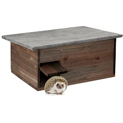 Relaxdays Großes Igelhaus aus Holz Grande maison hérisson Abri d'hibernation avec sol et porte, entrée labyrinthe, 20 x 45,5 x 33 cm, marron, bois, 20 x 45,5 x 33 cm Relaxdays Großes Igelhaus aus Holz Grande maison hérisson Abri d'hibernation avec sol et porte, entrée labyrinthe, 20 x 45,5 x 33 cm, marron, bois, 20 x 45,5 x 33 cm