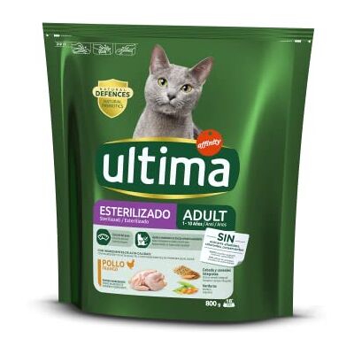 Ultima Nourriture pour chats stérilisés adultes au poulet et à l'orge, 800 g Ultima Nourriture pour chats stérilisés adultes au poulet et à l'orge, 800 g
