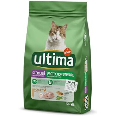 Ultima Stérilisé Tractus urinaire Nourriture pour chats stérilisés au poulet 10 kg Ultima Stérilisé Tractus urinaire Nourriture pour chats stérilisés au poulet 10 kg