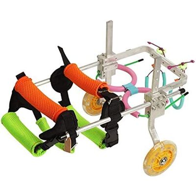 MAXWXB Fauteuil roulant pour chien, voiture pour chien, adapté à la pratique de la jambe arrière de l'animal de compagnie, membre handicapé, chien handicapé, blessé, aide à la marche, grands petits chiens, MAXWXB Fauteuil roulant pour chien, voiture pour chien, adapté à la pratique de la jambe arrière de l'animal de compagnie, membre handicapé, chien handicapé, blessé, aide à la marche, grands petits chiens,