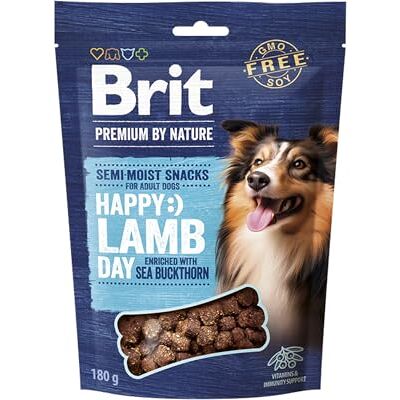 Brit Premium by Nature Dog Friandises semi-humides avec agneau et argousier, friandises pour chien pour digestion et système immunitaire 180 g Brit Premium by Nature Dog Friandises semi-humides avec agneau et argousier, friandises pour chien pour digestion et système immunitaire 180 g