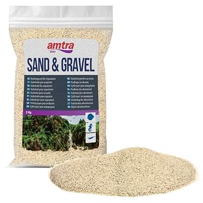 Amtra Croci WHITE QUARTZ, Sable Fin Quartz Blanc pour Aquarium, Grains 0.1-0.7 mm, Quantité 2 kg Amtra Croci WHITE QUARTZ, Sable Fin Quartz Blanc pour Aquarium, Grains 0.1-0.7 mm, Quantité 2 kg