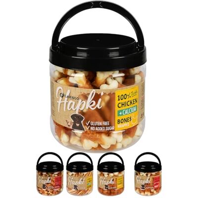 Os de poulet avec calcium - Friandises pour chiens 650g Os de poulet avec calcium - Friandises pour chiens 650g