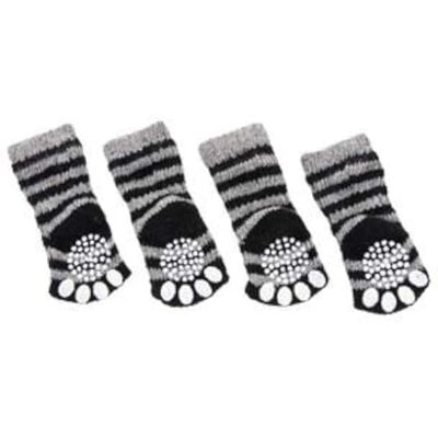 Chaussettes pour chiens Fgo - S Antidérapantes Noires Grises Chaussettes pour chiens Fgo - S Antidérapantes Noires Grises