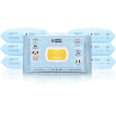 Animal House Lingettes parfumées , 350 unités : Lingettes humides hydratantes, pour Le Nettoyage Quotidien des Chiens et des Chats (350, Vanille) Animal House Lingettes parfumées , 350 unités : Lingettes humides hydratantes, pour Le Nettoyage Quotidien des Chiens et des Chats (350, Vanille)