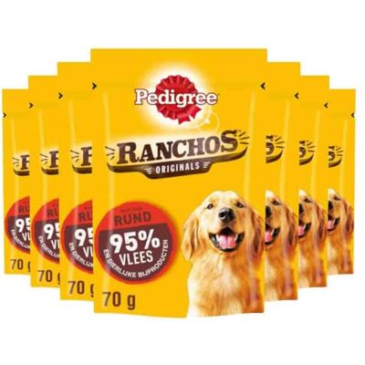 Friandises Ranchos Originals de Pedigree au Bœuf - Riche en Viande Friandises Ranchos Originals de Pedigree au Bœuf - Riche en Viande