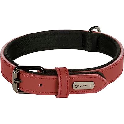 FLAMINGO Collier BINTI rouge S/M 31/39 cm 20 mm FLAMINGO Collier BINTI rouge S/M 31/39 cm 20 mm