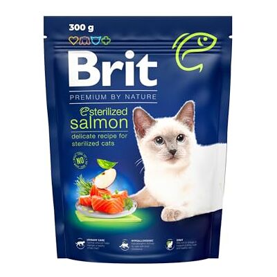 Brit Premium by Nature Croquettes pour Chat Stérilisé Saveur Saumon 300 g Brit Premium by Nature Croquettes pour Chat Stérilisé Saveur Saumon 300 g