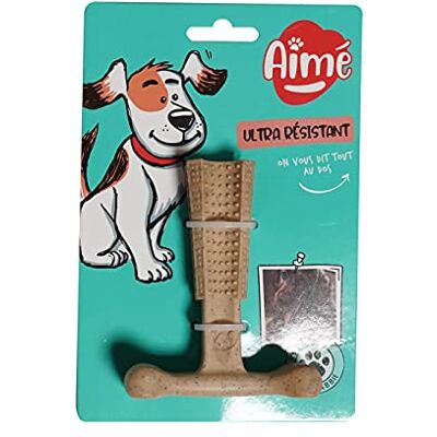 Aimé Jouet pour Chien Bam-Bone, Os pour Chien Saveur Poulet,Jouet 2 en 1, Ultra Durable et Résistant, A base de Fibres de Bambou, Pour chiens de Petite Taille,10 cm Aimé Jouet pour Chien Bam-Bone, Os pour Chien Saveur Poulet,Jouet 2 en 1, Ultra Durable et Résistant, A base de Fibres de Bambou, Pour chiens de Petite Taille,10 cm