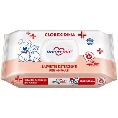 Mitac Lingettes humides pour les yeux et le manteau de chiens, chats et chiots 36 lingettes au parfum de chlorhexidine Mitac Lingettes humides pour les yeux et le manteau de chiens, chats et chiots 36 lingettes au parfum de chlorhexidine
