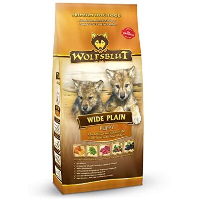 Wolfsblut Wide Plain Puppy 500 g Cheval Nourriture sèche Nourriture pour chien Sans céréales Wolfsblut Wide Plain Puppy 500 g Cheval Nourriture sèche Nourriture pour chien Sans céréales