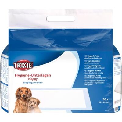 TRIXIE Lot de 50 serviettes hygiéniques Nappy 60 × 60 cm TRIXIE Lot de 50 serviettes hygiéniques Nappy 60 × 60 cm