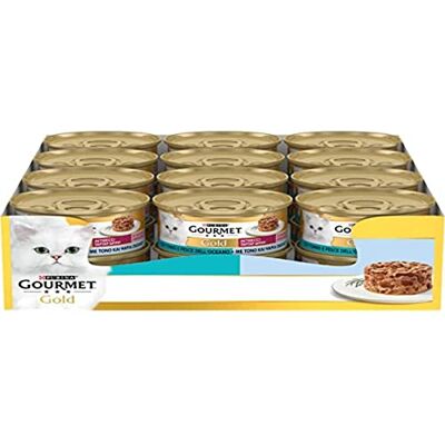 Gourmet Gold Nourriture pour Chats Adultes Intrecci di Gusto Thon & Poisson de l'Océan Gourmet Gold Nourriture pour Chats Adultes Intrecci di Gusto Thon & Poisson de l'Océan