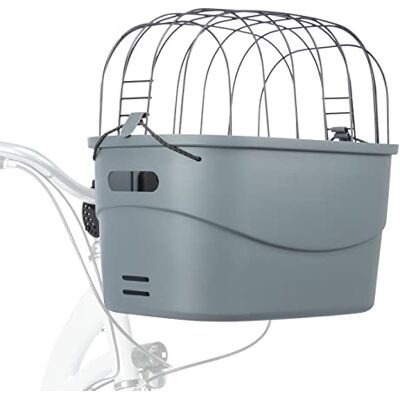 Trixie 13096 Panier de vélo avant facile à monter en plastique, 42 × 39 × 30 cm, gris avec support universel pour presque tous les vélos Trixie 13096 Panier de vélo avant facile à monter en plastique, 42 × 39 × 30 cm, gris avec support universel pour presque tous les vélos