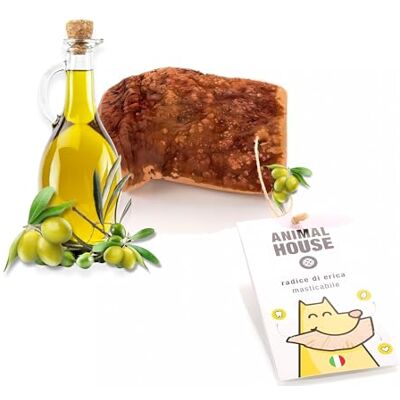 Animal House Racine de bruyère pour chiens, imbibée d'huile d'olive Naturelle à croquer Améliore l'hygiène bucco-dentaire Soulage le stress pour les chiens Résistante et longue durée (XS) Animal House Racine de bruyère pour chiens, imbibée d'huile d'olive Naturelle à croquer Améliore l'hygiène bucco-dentaire Soulage le stress pour les chiens Résistante et longue durée (XS)