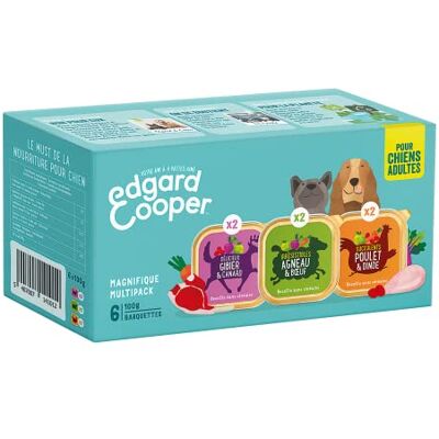 Edgard & Cooper - Multipack 6x100g - Poulet - Agneau - Nourriture chiens Edgard & Cooper - Multipack 6x100g - Poulet - Agneau - Nourriture chiens
